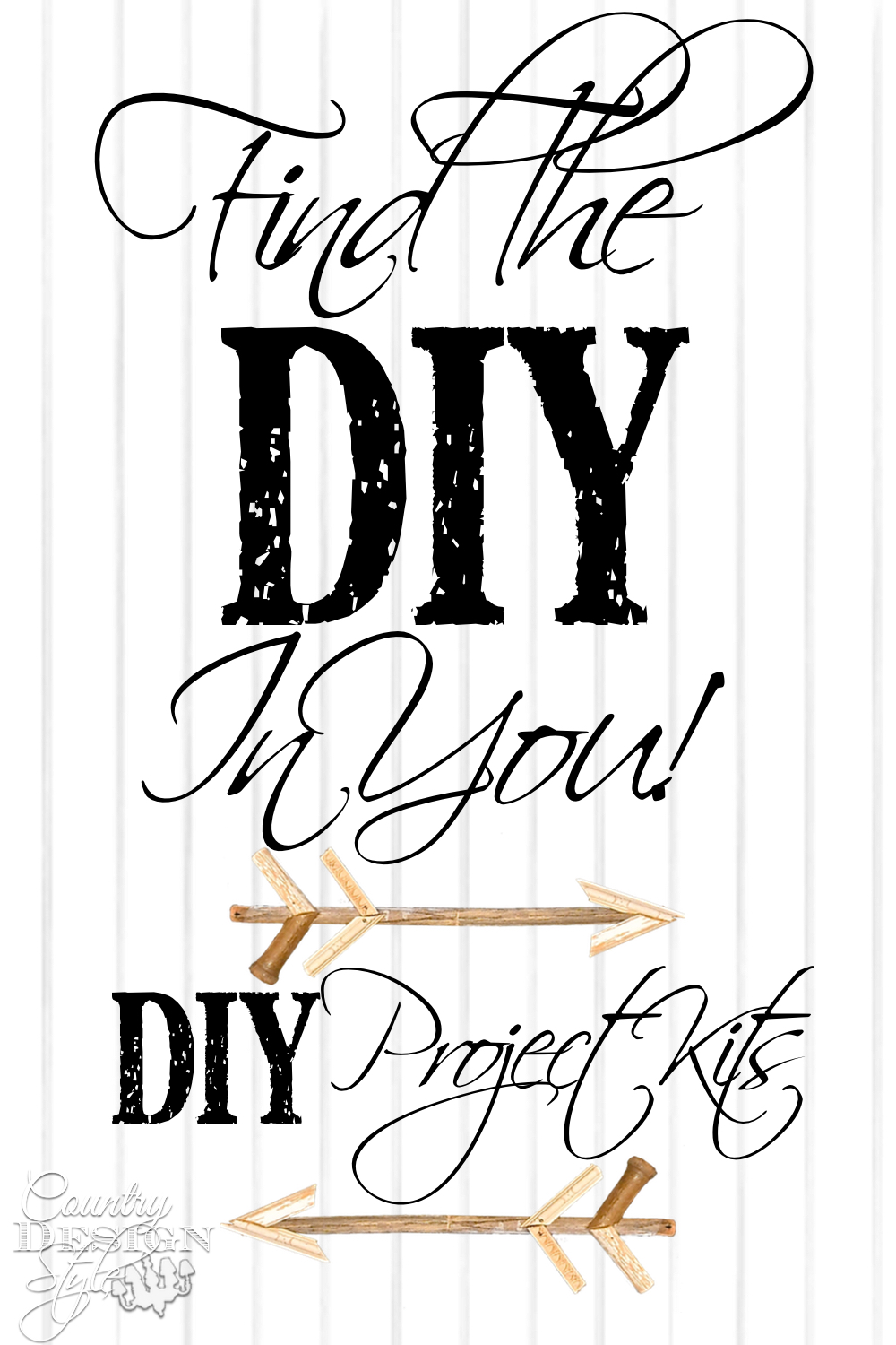 DIY Project kits! Order a DIY Project kit filled with materials to build your own creative DIY project. The designing & cutting is done for you! Country Design Style