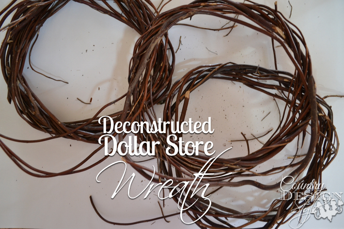 Deconstructed Dollar Store Wreath