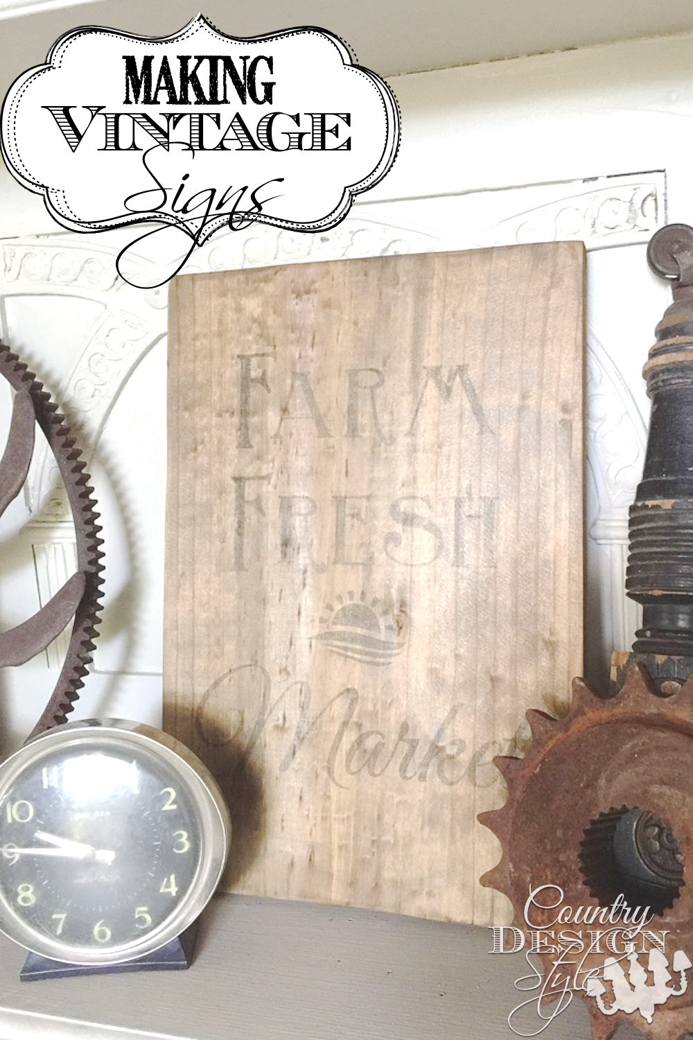 What is it about vintage signs they we adore? I'm hosting an online workshop to share easy tips to creative vintage inspired DIY sign in farmhouse style. Click to read more and register for the free webinar. Country Design Style