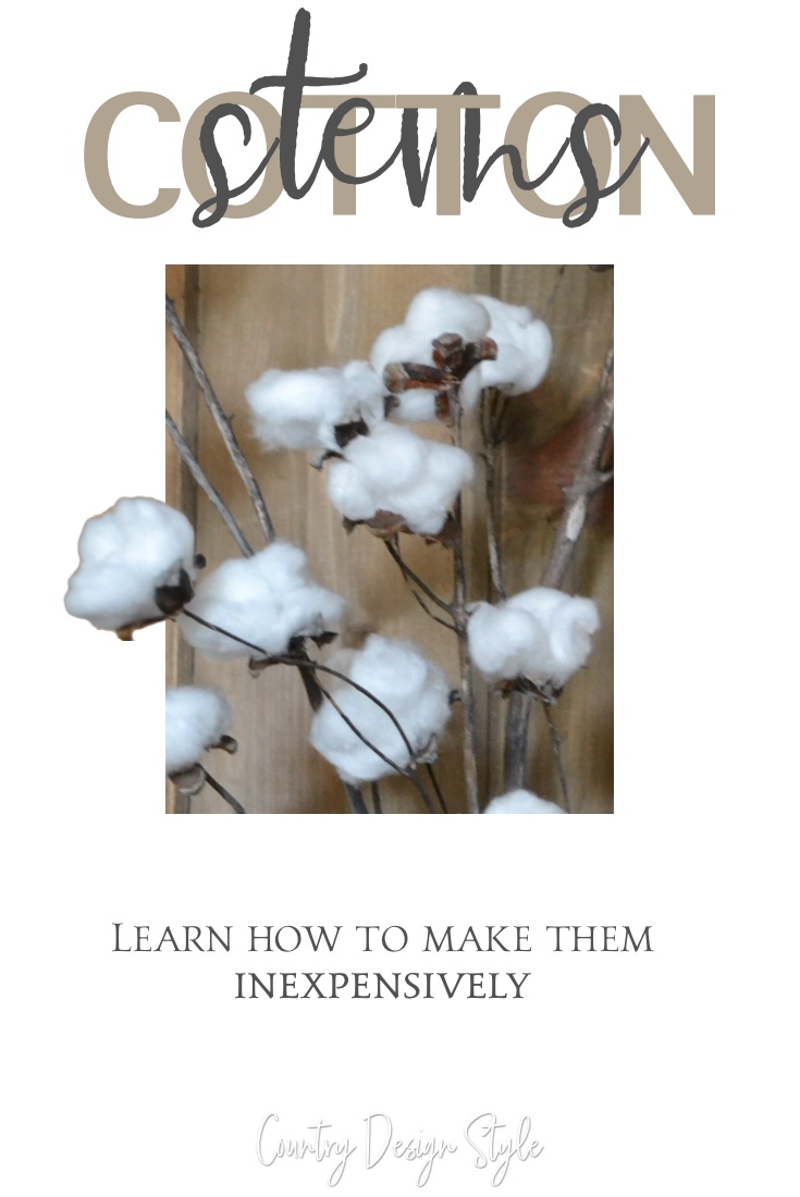 How to make Cotton Stems Inexpensively