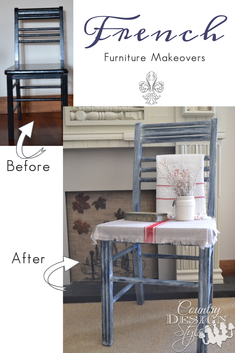 Do you adore French Country Farmhouse style? You will love these furniture makeovers. Country Design Style. www.countrydesignstyle.com