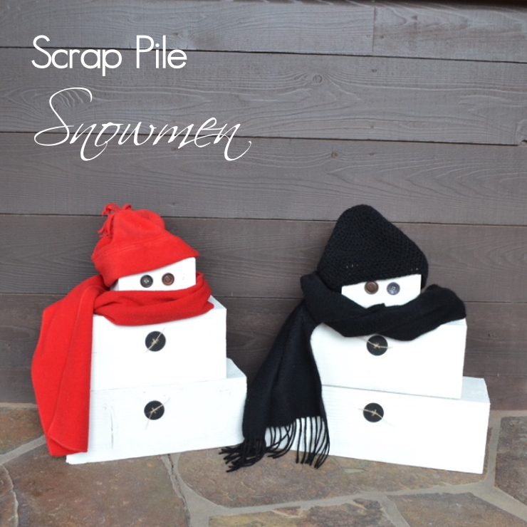 stacked-wood-snowmen | countrydesignstyle.com sq