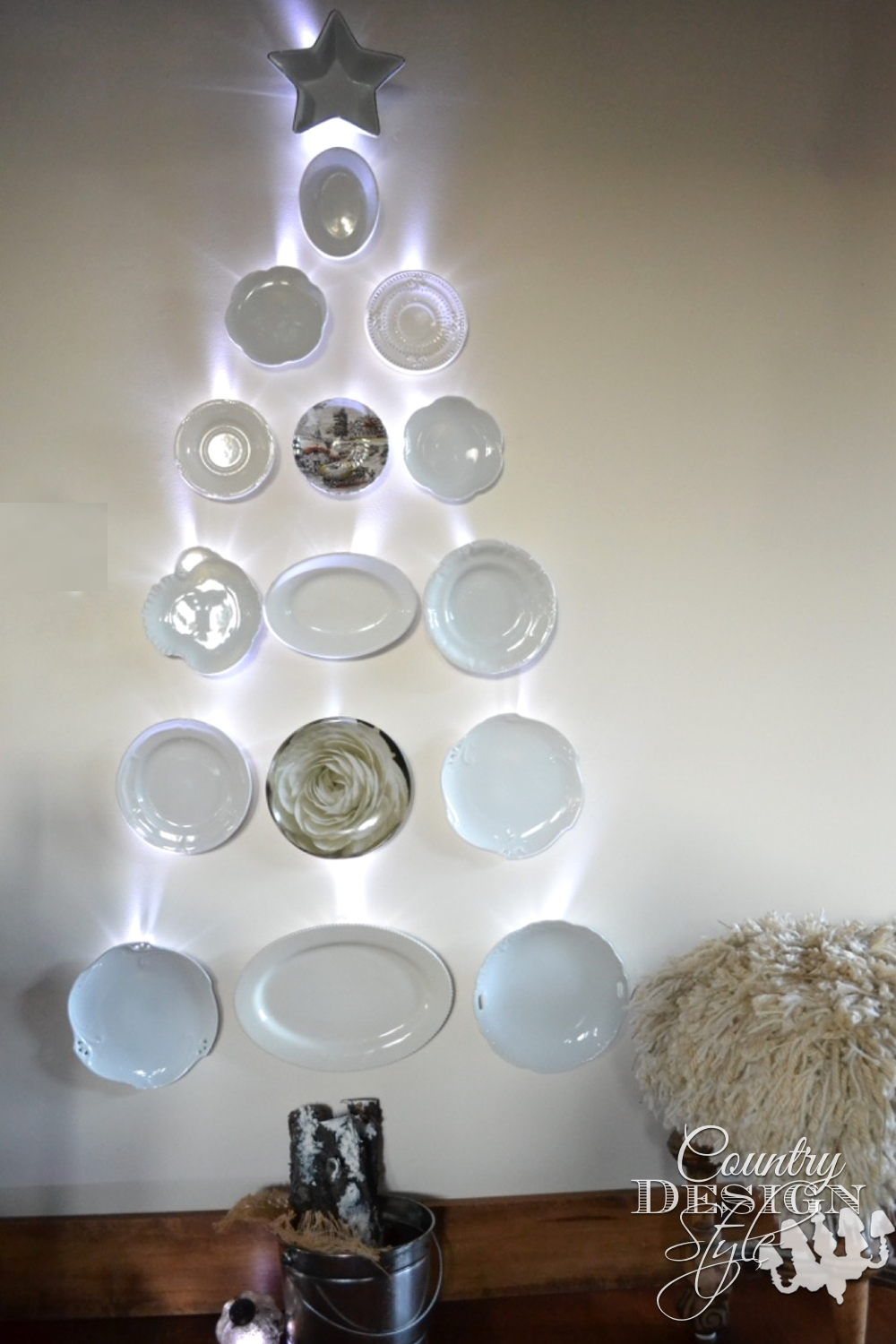 Dish Christmas Tree | Country Design Style | countrydesignstyle.com