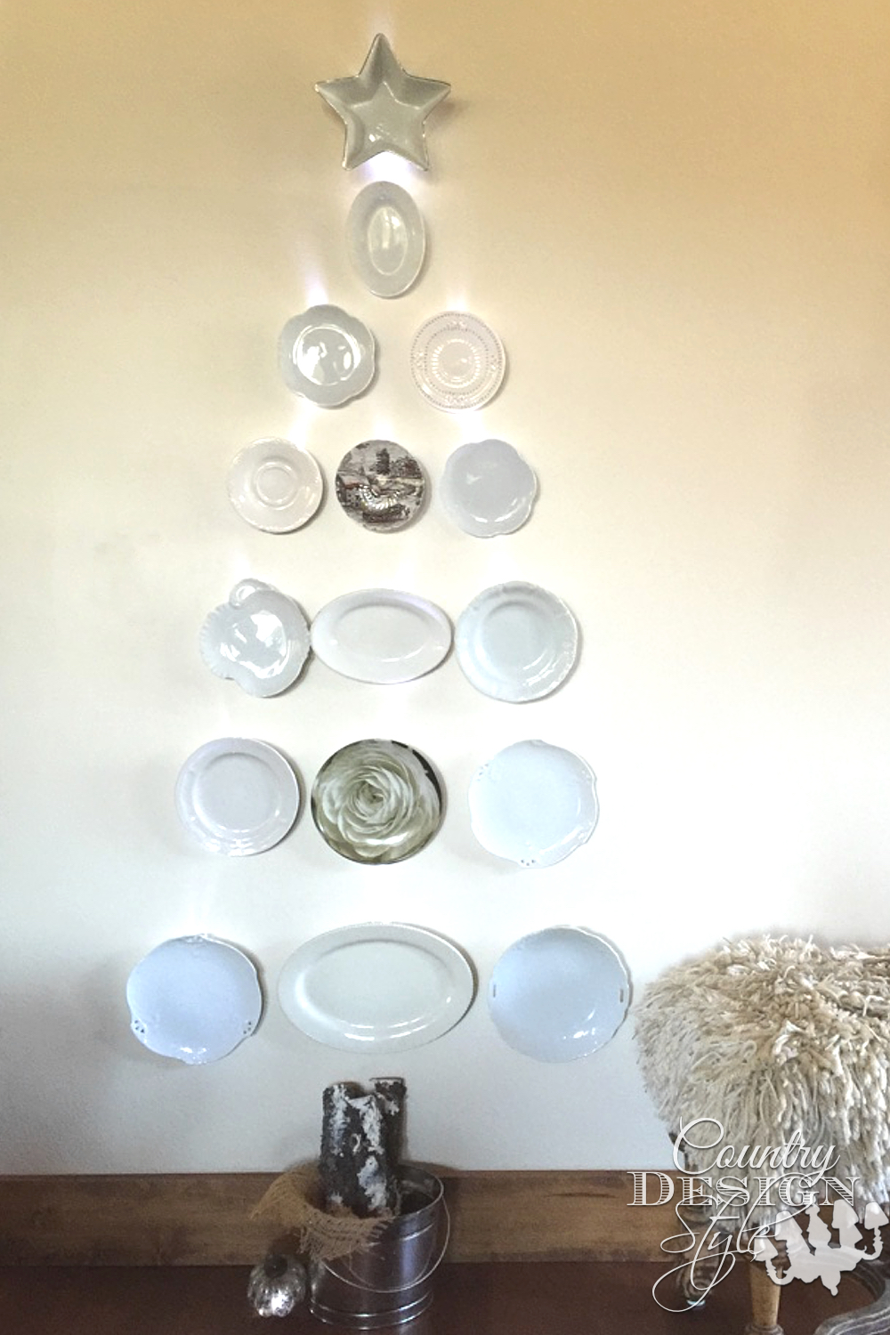 Make a Dish Christmas Tree | Country Design Style | countrydesignstyle.com pn
