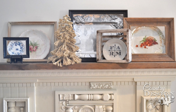 Framed Plate Decorating | Country Design Style | countrydesignstyle.com