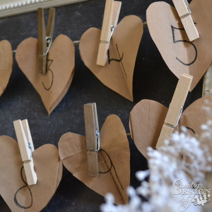 How to Valentine Advent Calendar | Country Design Style | countrydesignstyle.com