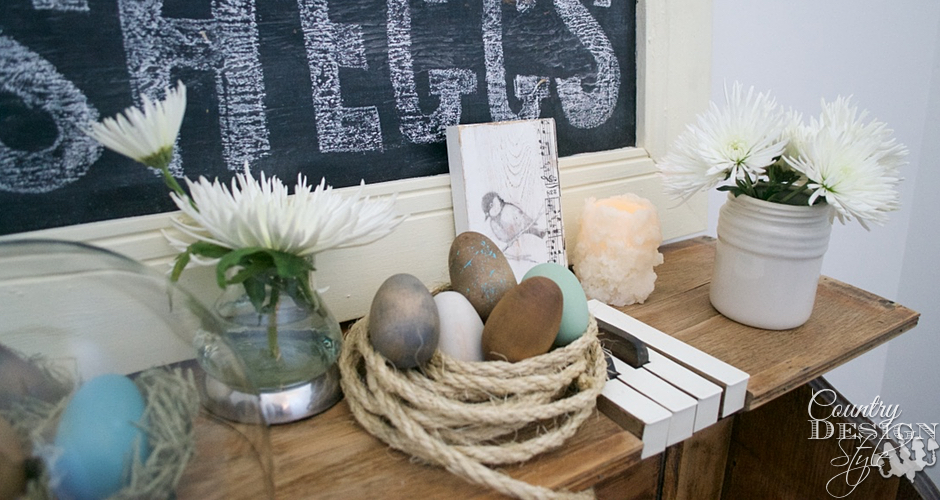 Easter Mantel Decor | Country Design Style | countrydesignstyle.com