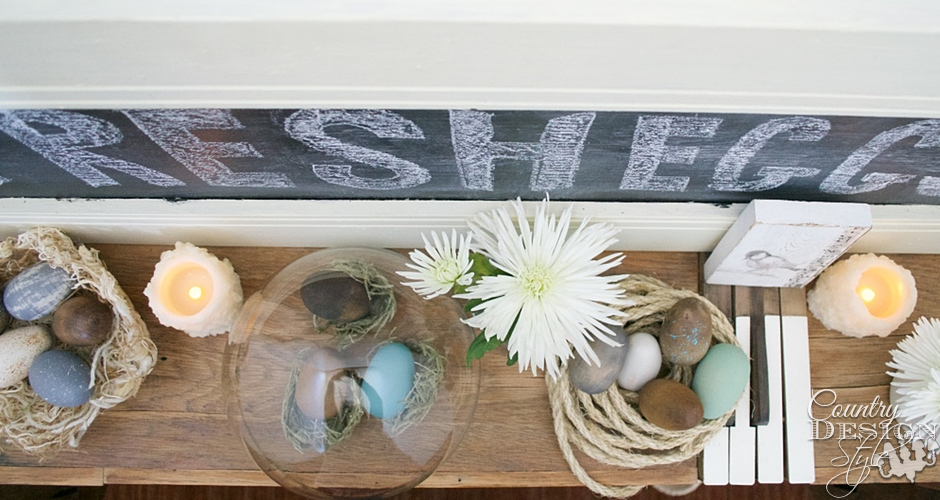 Make an Easter Mantel | Country Design Style | countrydesignstyle.com