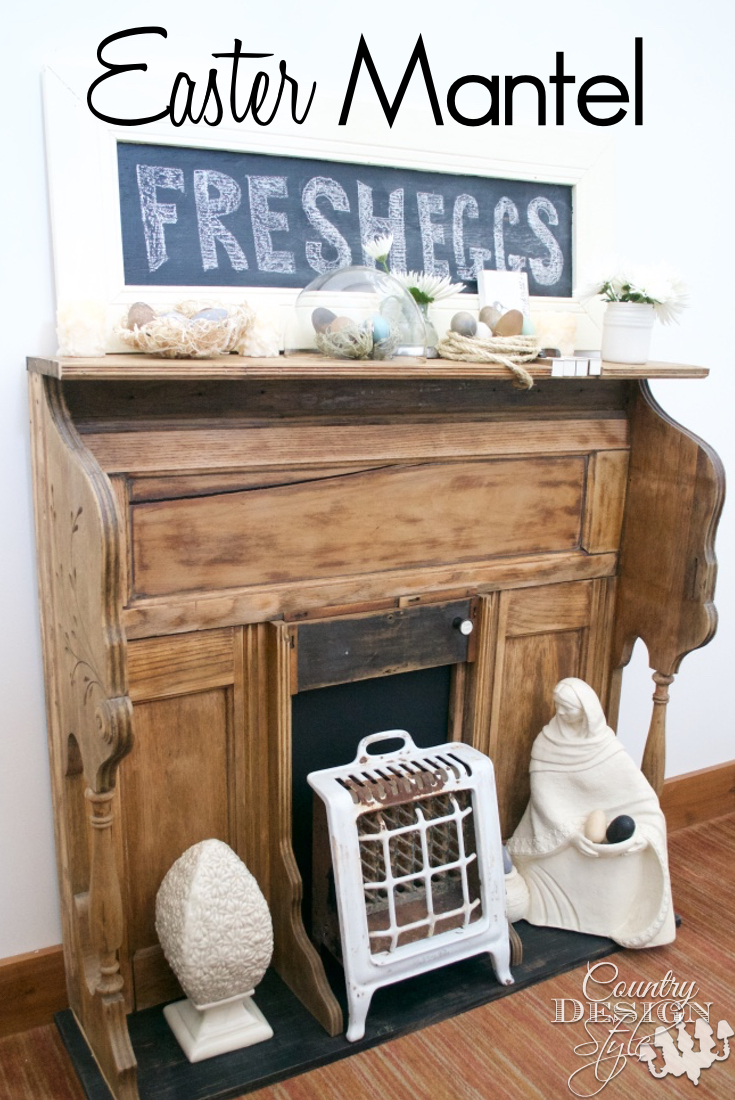 Make an Easter Mantel Display | Country Design Style | countrydesignstyle.com