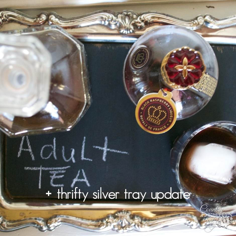 Update Idea for Thrifty Silver Tray SQ | Country Design Style | countrydesignstyle.com