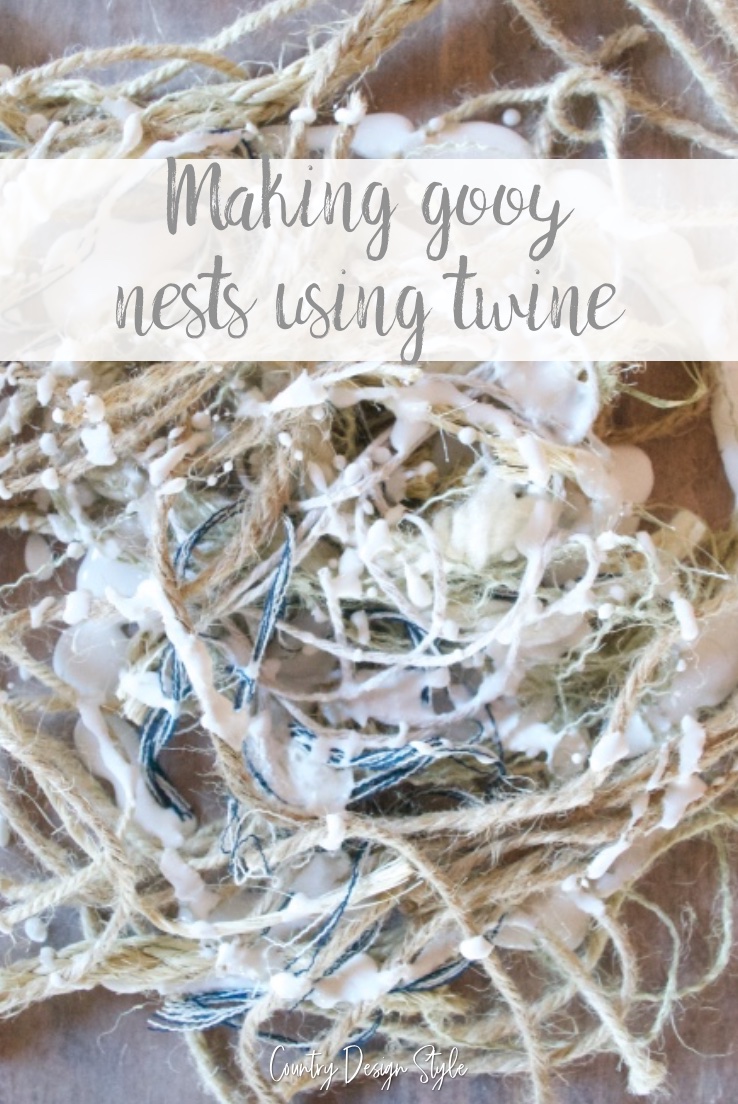 twine nest | spring decor | DIY nests | Country Design Style