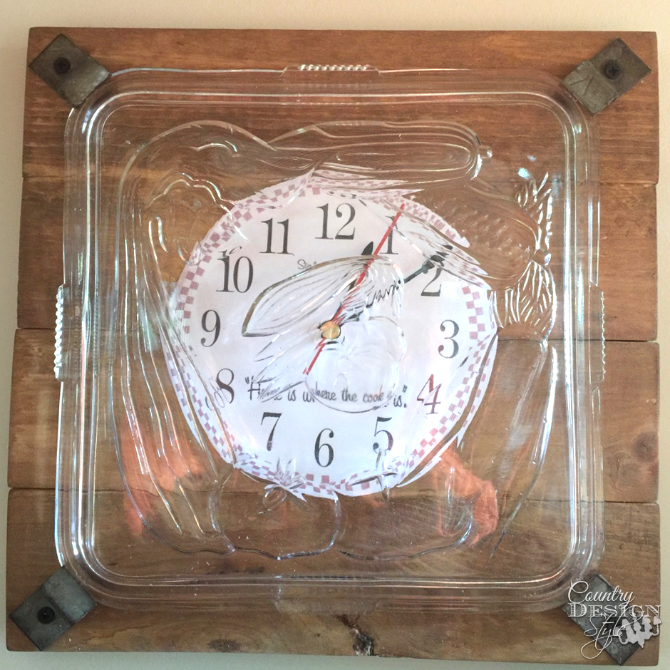 Bits and Pieces Clock SQ| Country Design Style | countrydesignstyle.com