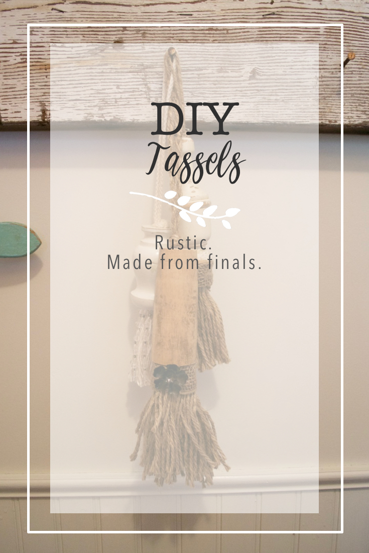 DIY Tassels made from finals and twine for rustic farmhouse style PN3 | Country Design Style | countrydesignstyle.com