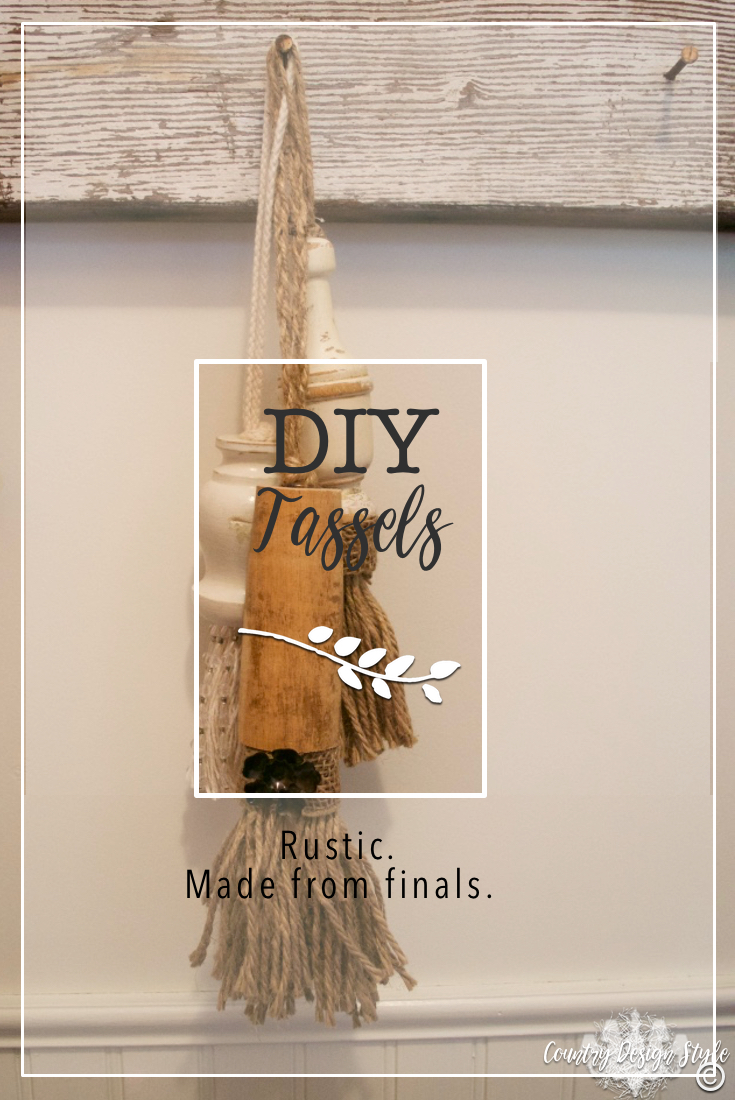 DIY Tassels made from finals and twine for rustic farmhouse style PN4 | Country Design Style | countrydesignstyle.com