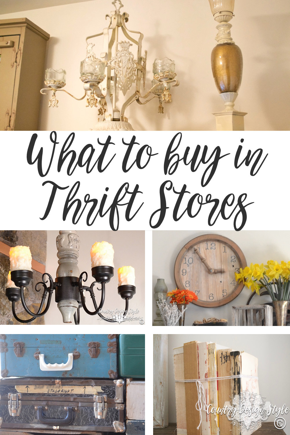 what to buy in Thrift Stores | Country Design Style | countrydesignstyle.com