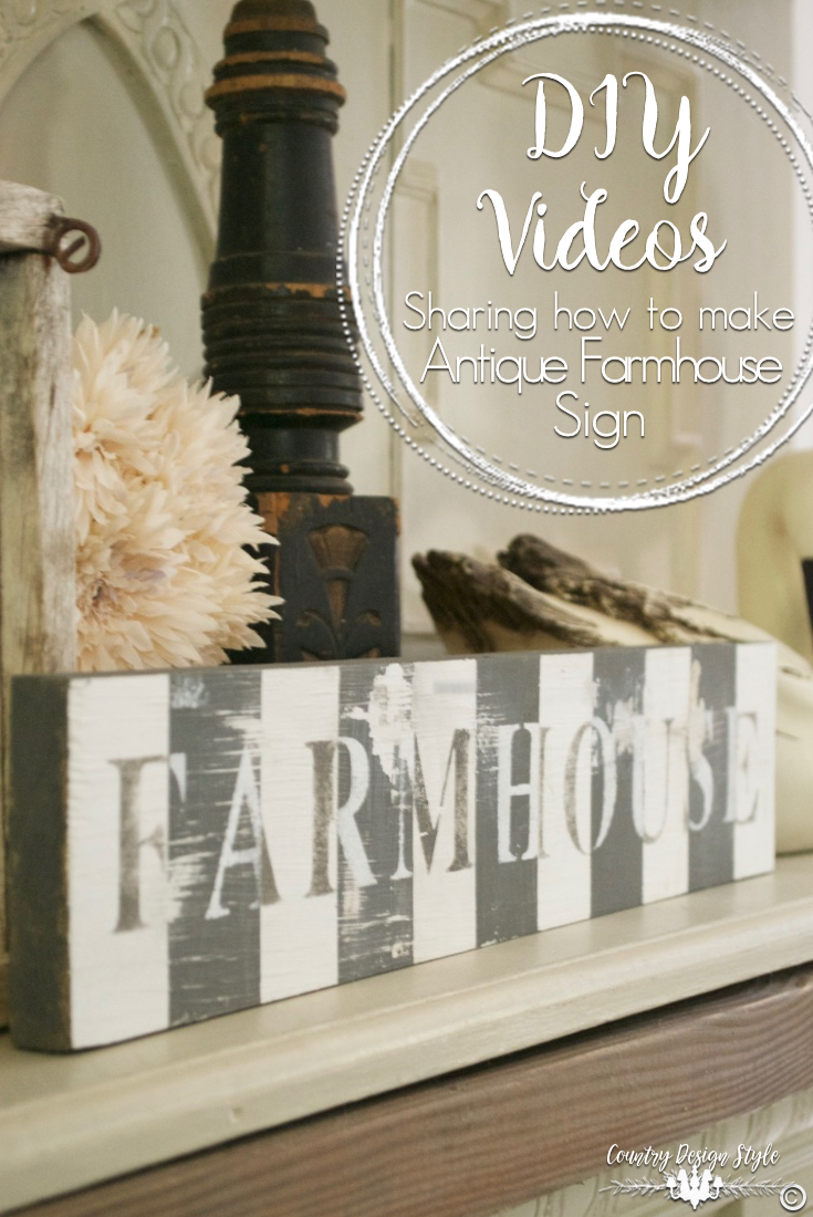 DIY-videos-sharing-antique-farmhouse-sign | Country Design Style | countrydesignstyle.com