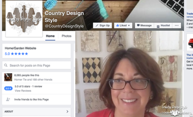 Facebook-live-DIY-videos | Country Design Style | countrydesignstyle.com