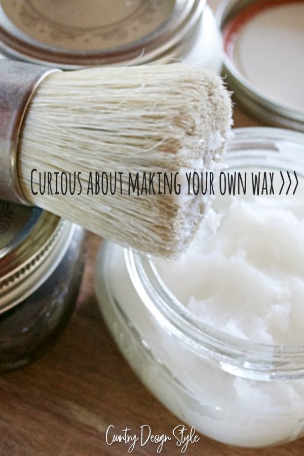 Homemade wax for chalkbased paints Country Design Style