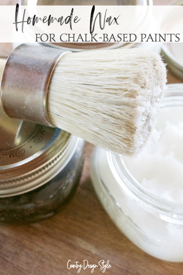 Make your own wax for chalk based paints