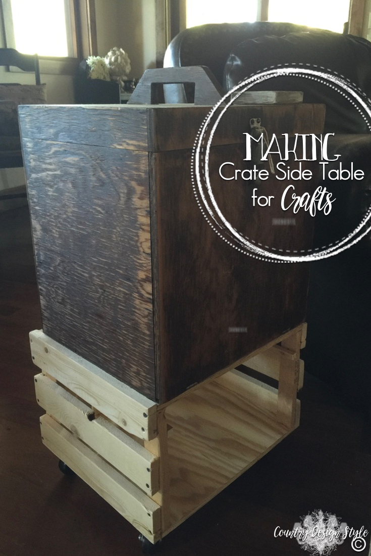 Making-Crate-Side-Table | Country Design Style | countrydesignstyle.com