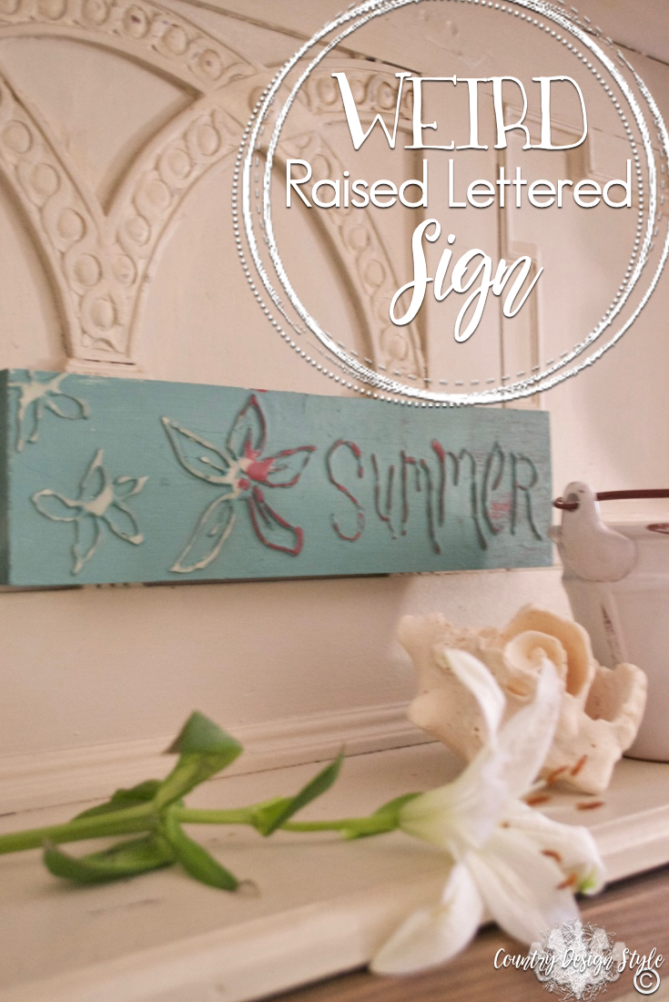 Weird-raised-lettered-sign | Country Design Style | countrydesignstyle.com