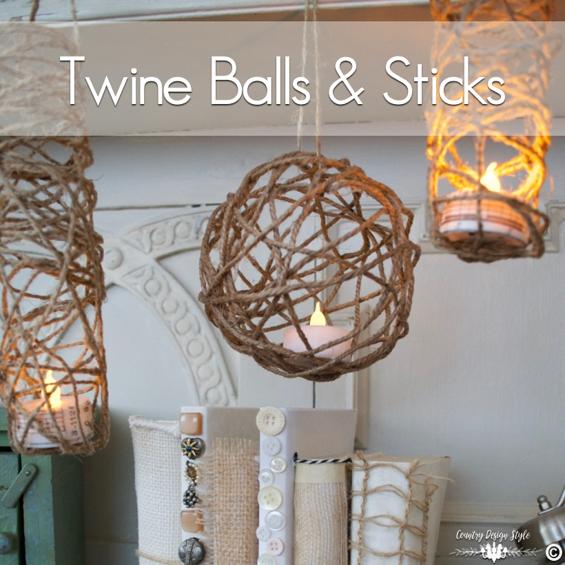 Twine-balls-DIY-and-sticks | Country Design Style | countrydesignstyle.com