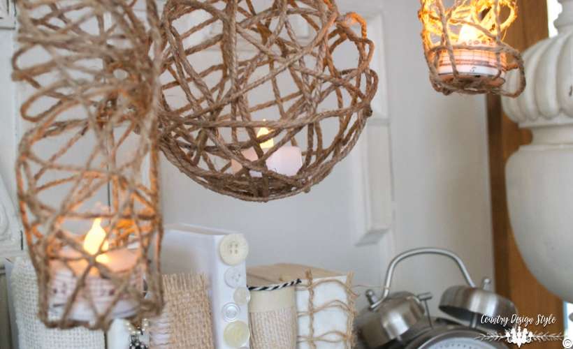 Twine orbs and sticks | Country Design Style | countrydesignstyle.com