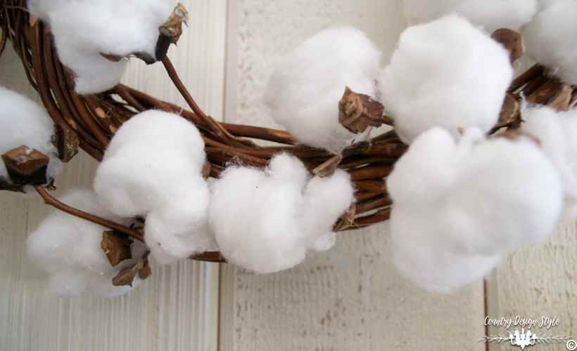 DIY Cotton Wreath