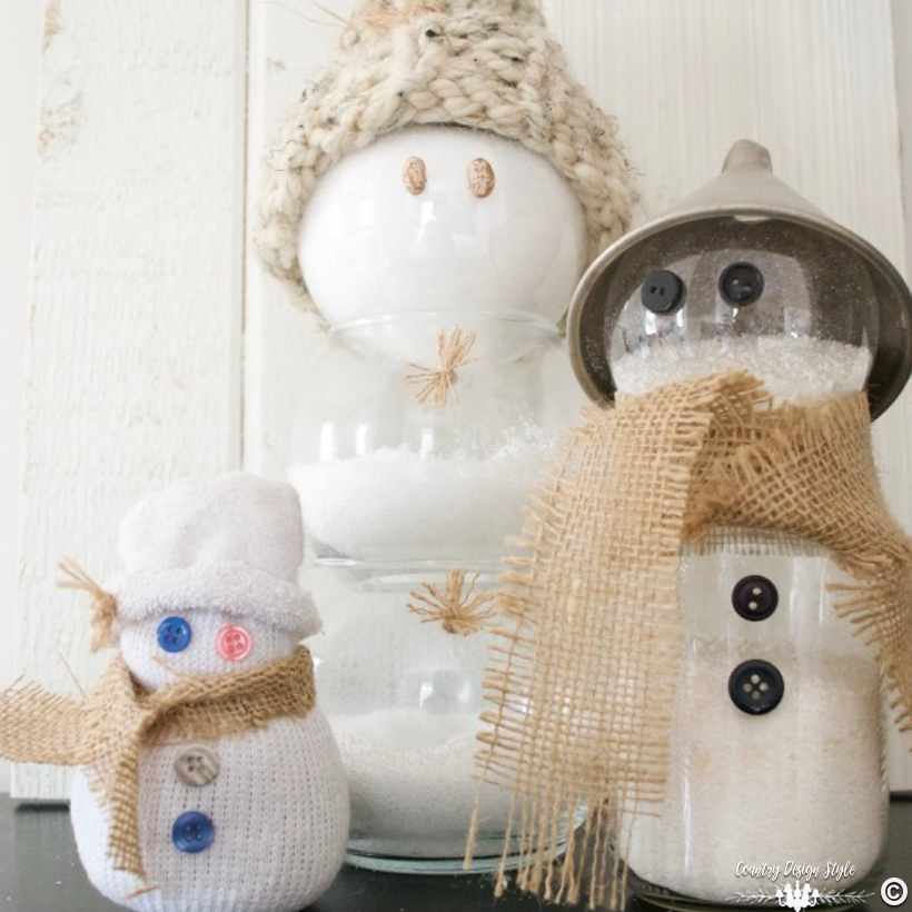 winter-craft-dollar-store-snowmen-family-country-design-style-countrydesignstyle-com