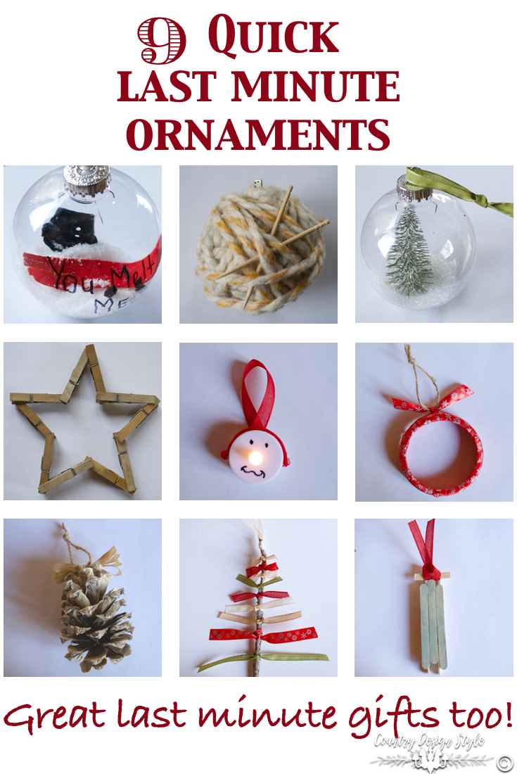 9 last minute ornaments | Country Design Style | countrydesignstyle.com