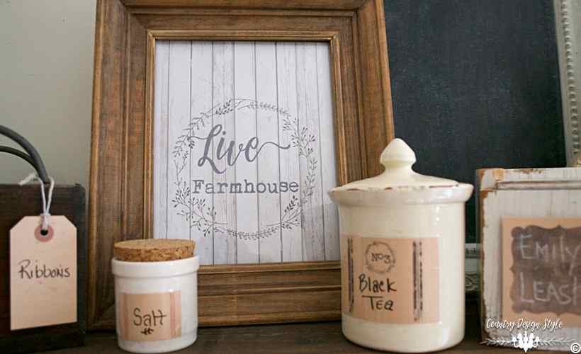 Farmhouse Style Labels used | Country Design Style | countrydesignstyle.com
