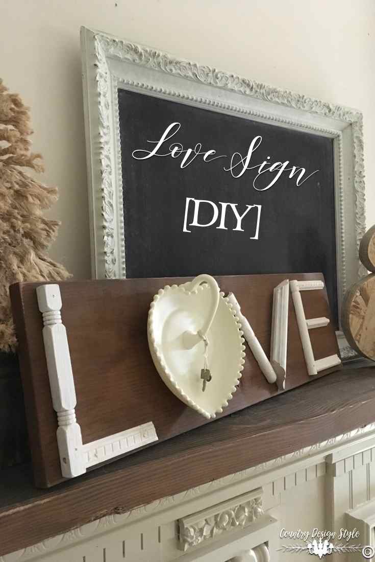 Love Sign [DIY] for pinning | Country Design Style | countrydesignstyle.com