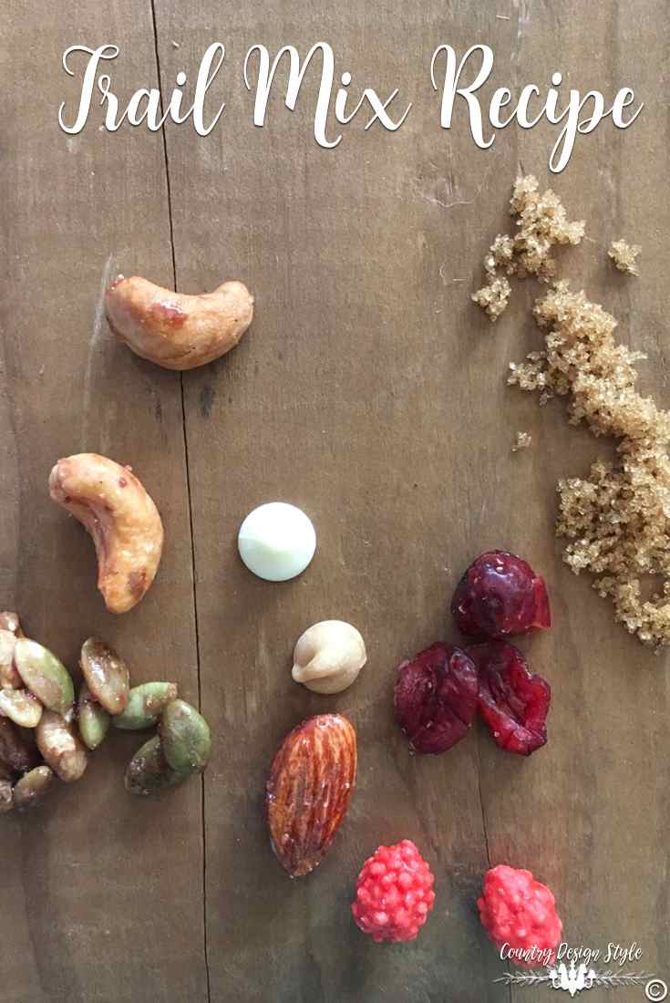 Trail Mix Recipe ingredients | Country Design Style | countrydesignstyle.com