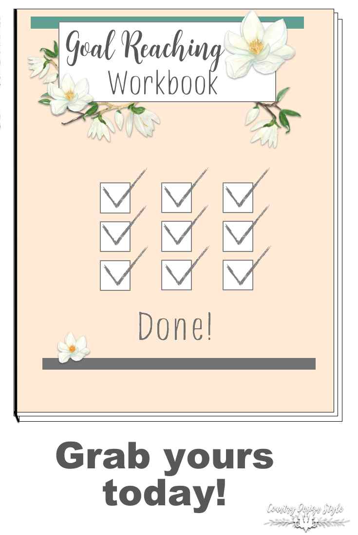 goal reaching workbook for pinning | Country Design Style | countrydesignstyle.com