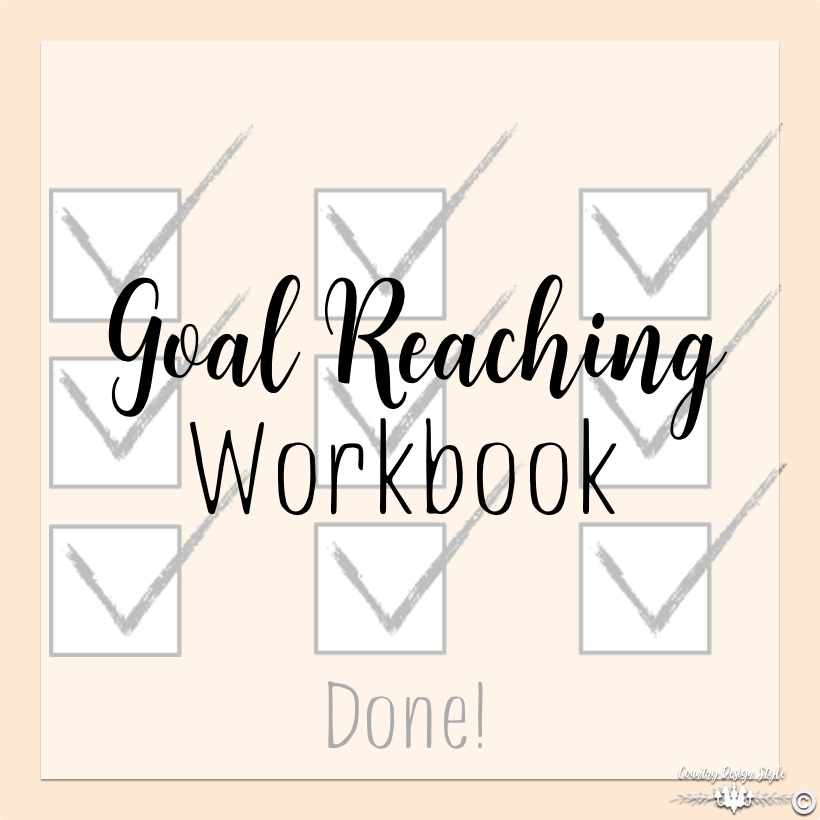 goal reaching workbook sq | Country Design Style | countrydesignstyle.com