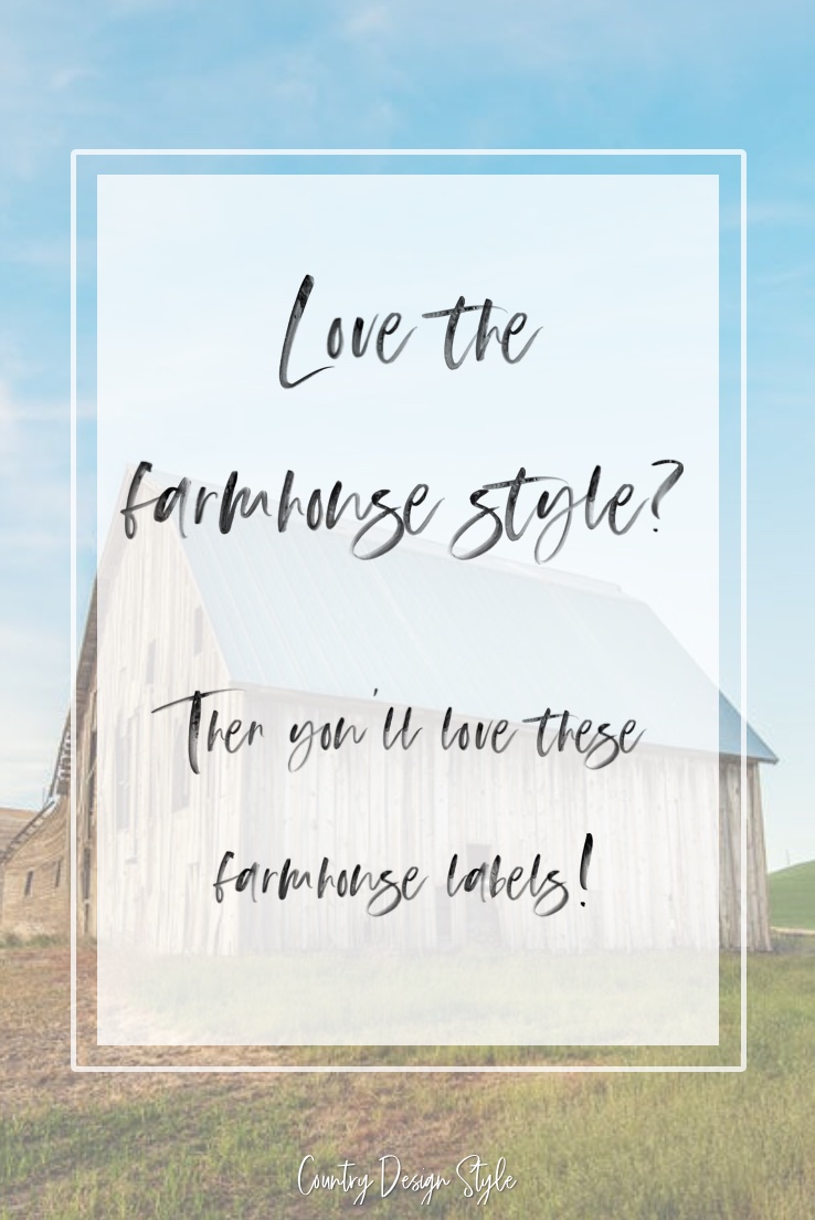 Farmhouse style labels | printable labels| labels to help organize | printable labels | Country Design Style