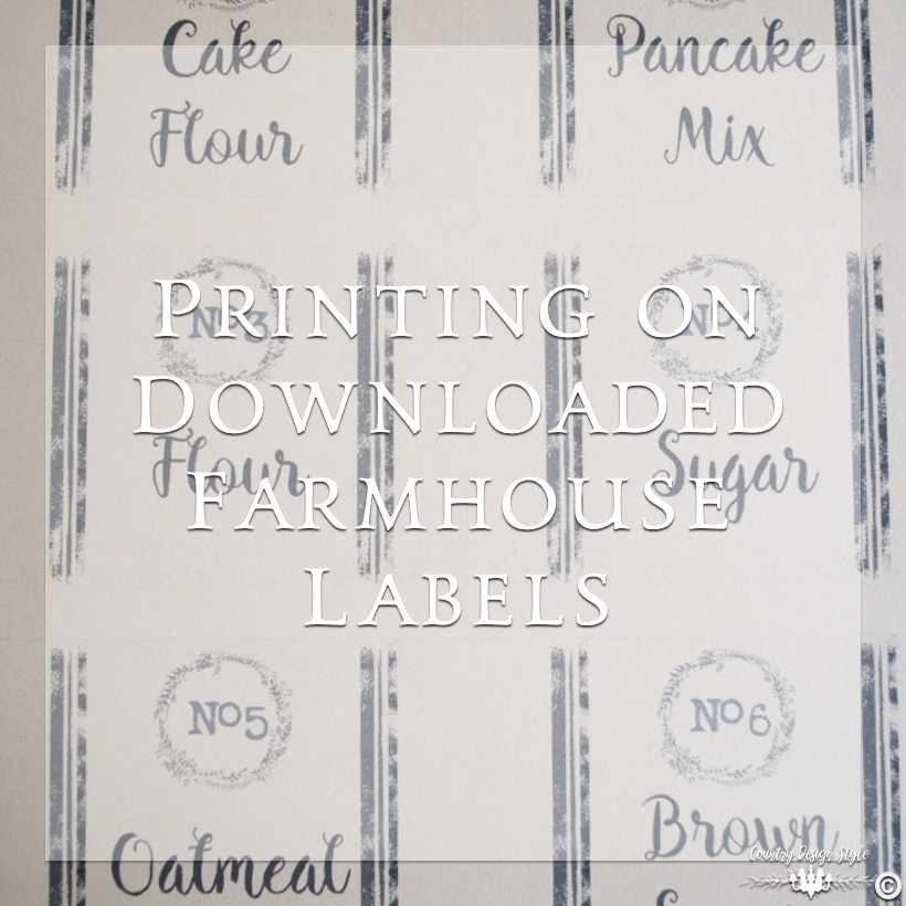 printing on downloaded labels SQ | Country Design Style | countrydesignstyle.com