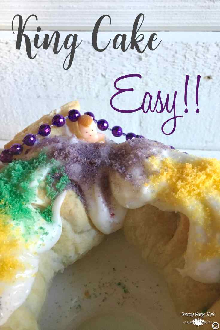 King Cake Easy Pin | Country Design Style | countrydesignstyle.com
