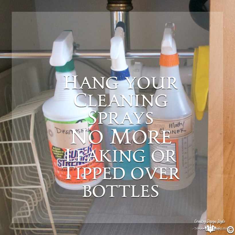 Under-Kitchen-Sink-Organization-cleaning sprays | Country Design Style | countrydesignstyle.com