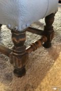 footstool makeover spindle | Country Design Style | countrydesignstyle.com