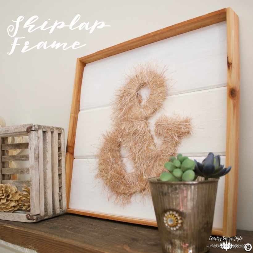 How-to-make-a-frame-using-popular-shiplap-SQ | Country Design Style | countrydesignstyle.com