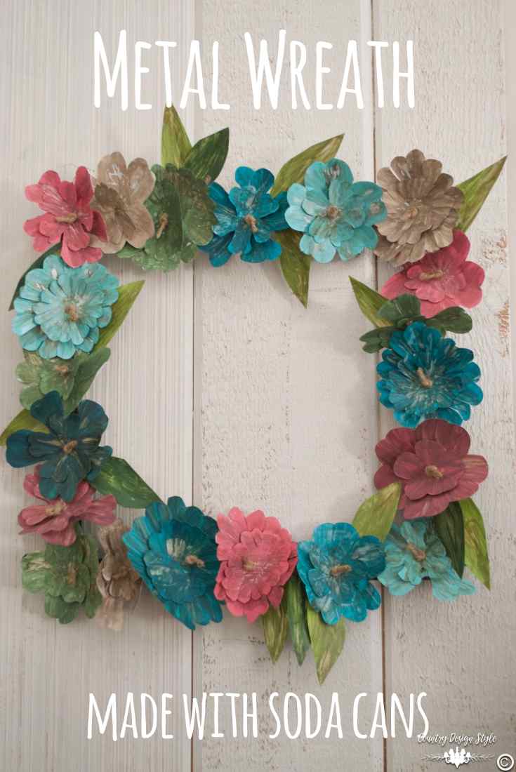 How-to-make-an-insane-metal-flower-wreath-pin-this | Country Design Style | countrydesignstyle.com