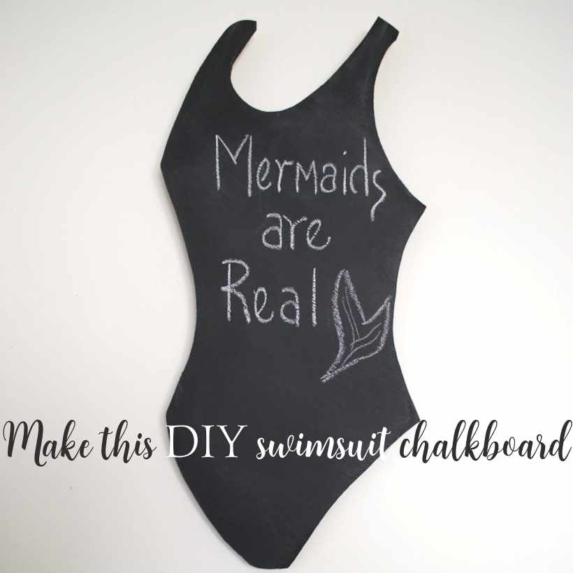 Chalkboard-shape-little-black-swimsuit-sq2 | Country Design Style | countrydesignstyle.com