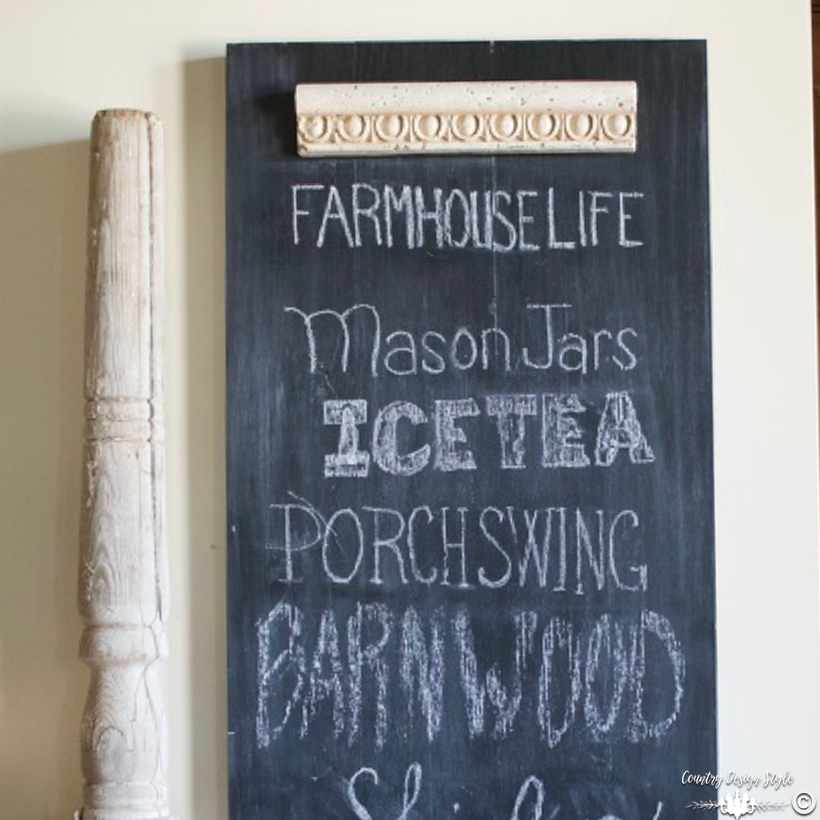 How-to-make-an-easy-DIY-chalkboard-with-scrap-wood sq | Country Design Style | countrydesignstyle.com