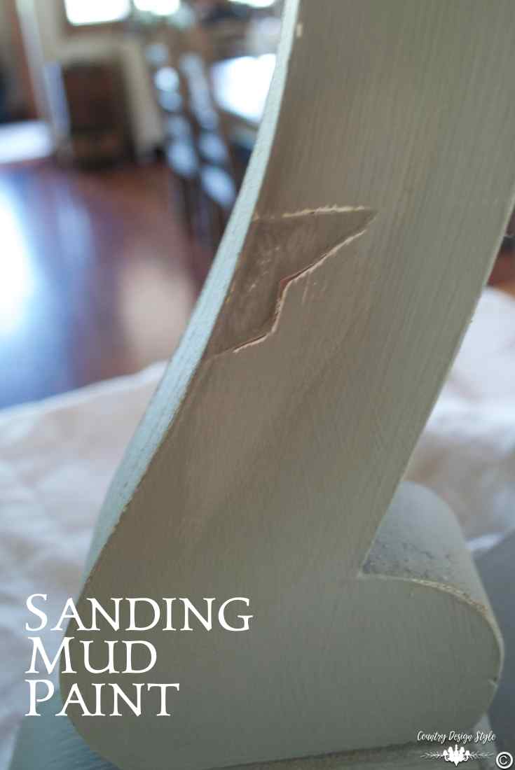 Mud-Paint-sanding | Country Design Style | countrydesignstyle.com