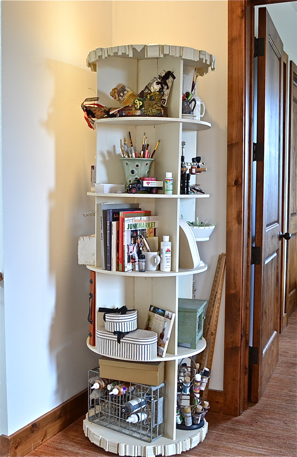 Revloving-Bookcase-Country-Design-Style
