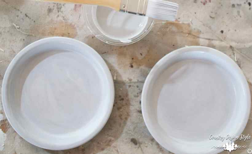 Farmhouse style coasters homemade chalk based paint plaster | Country Design Style | countrydesignstyle.com