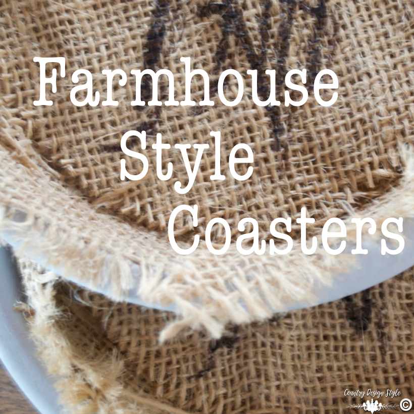 Farmhouse style coasters sq | Country Design Style | countrydesignstyle.com