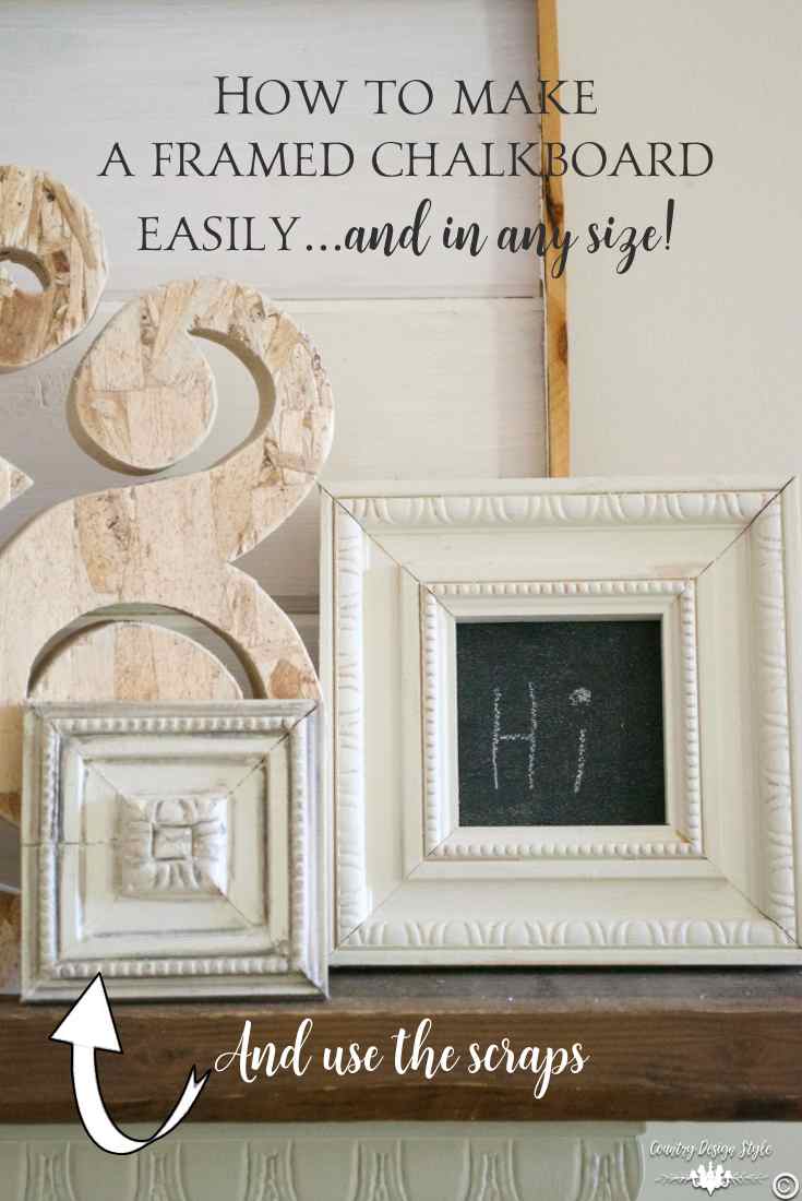 Framed Chalkboard Pin | Country Design Style | countrydesignstyle.com