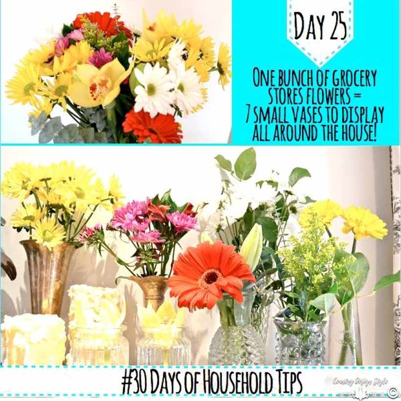 Grocery store flower tips | Country Design Style | countrydesignstyle.com